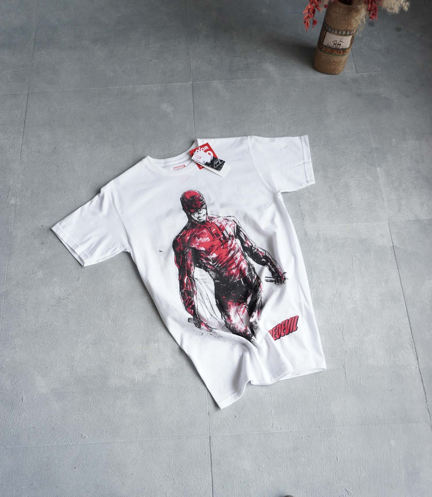 تیشرت نخی سفید Marvel