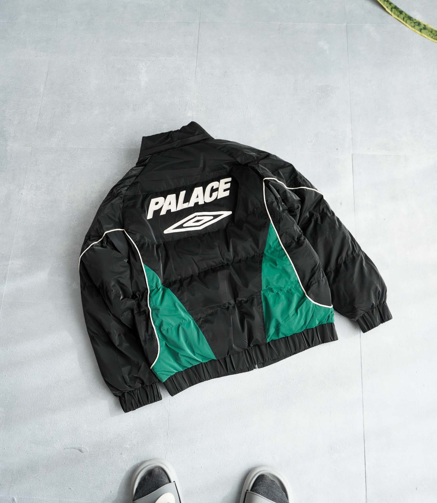 بامبر جکت کلاه دار مشکی سبز PALACE
