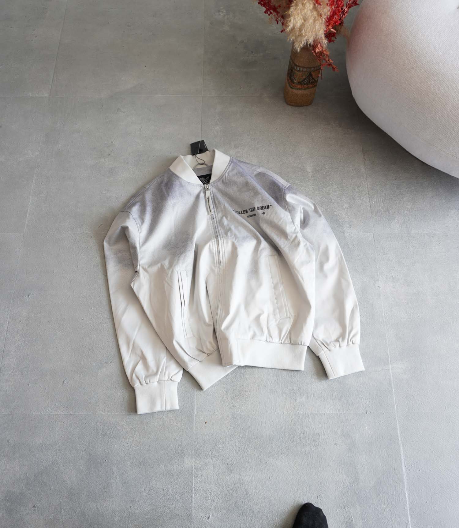 بامبر جکت خاکی طرح دار Jack&Jones