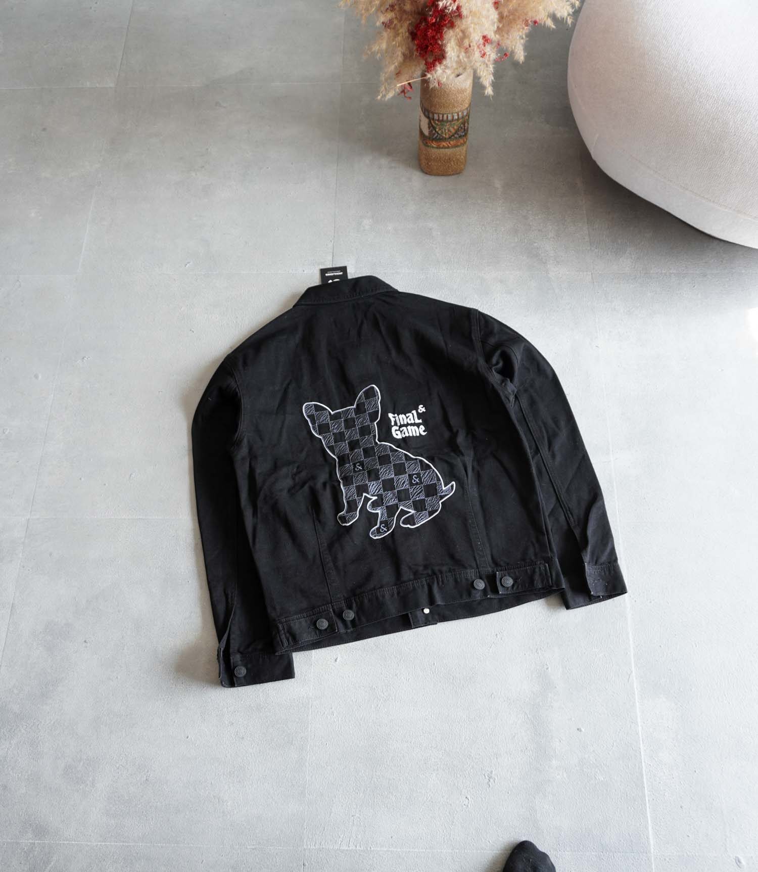 product-53555-DSC00129 جکت جین مشکی طرح دار Jack&Jones