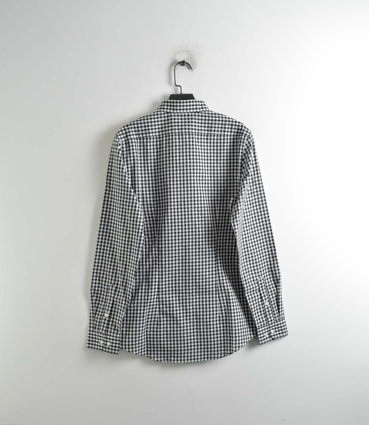 پیراهن نخی چهارخونه آستین بلند H&M