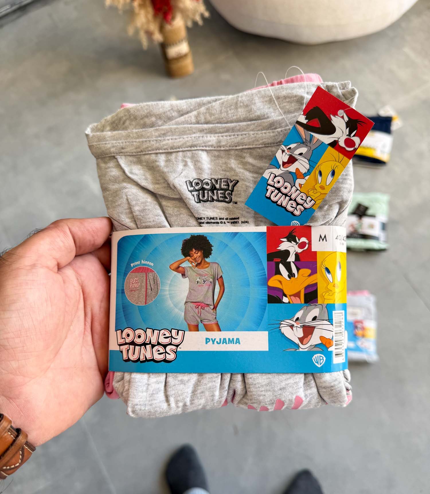 ست تیشرت و شلوارک نخی Looney Tunes