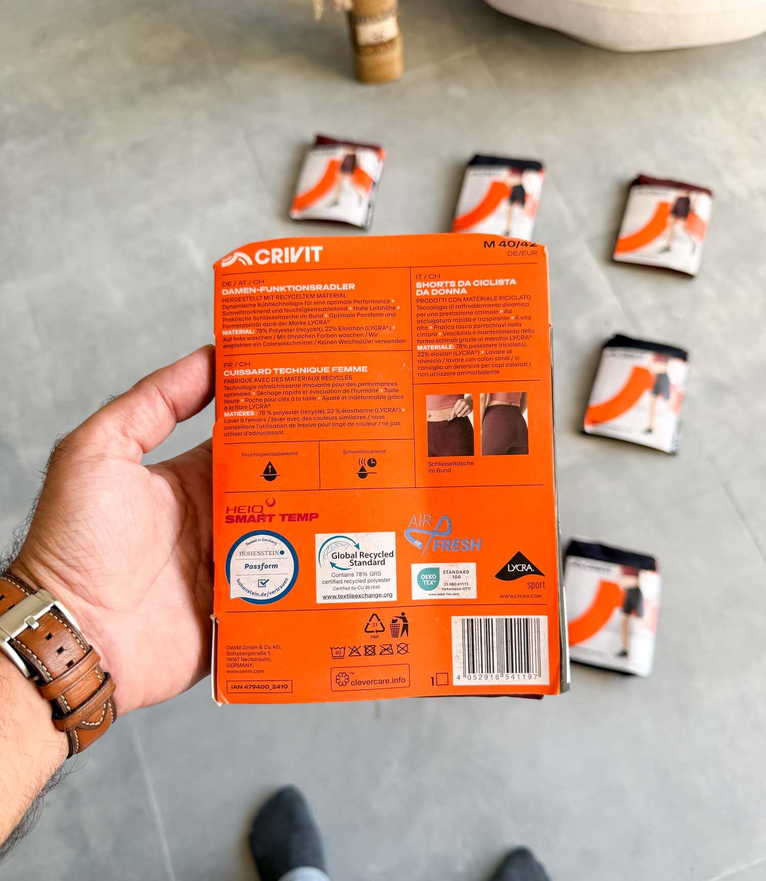 بایکر زرشکی تیره Crivit