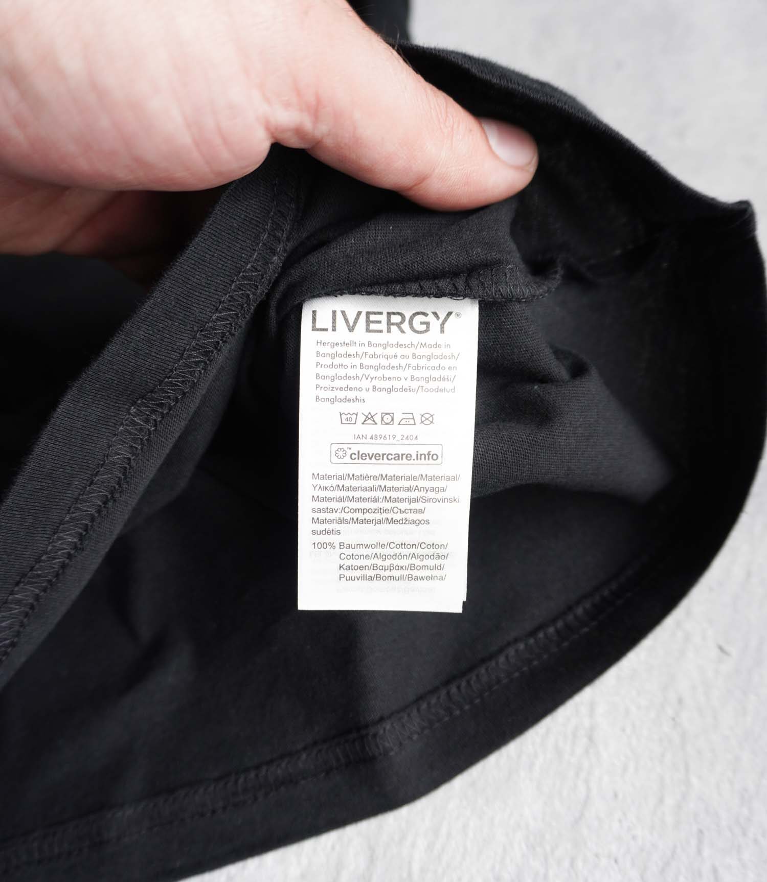 product-59681-17710648135939238 تیشرت بیسیک مشکی Livergy