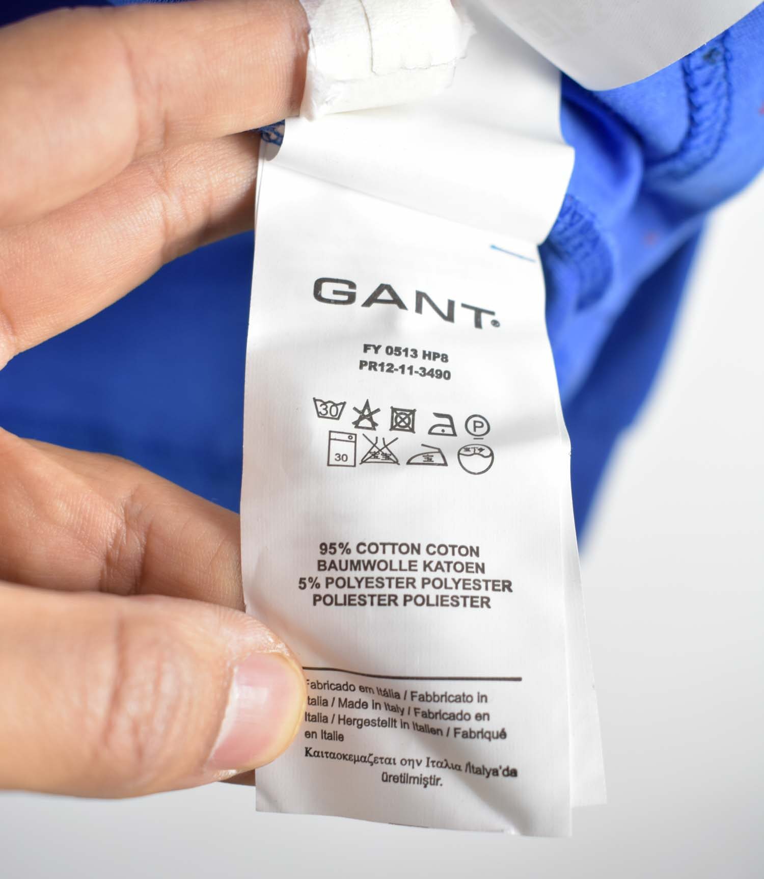 product-59828-17657039015204344 پولوشرت آستین دار آبی Gant