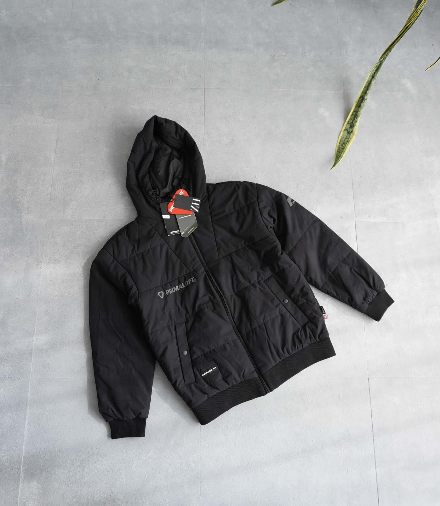 product-59959-17623283744195902 جکت حرفه ای کلاه دار مشکی Jack&Jones