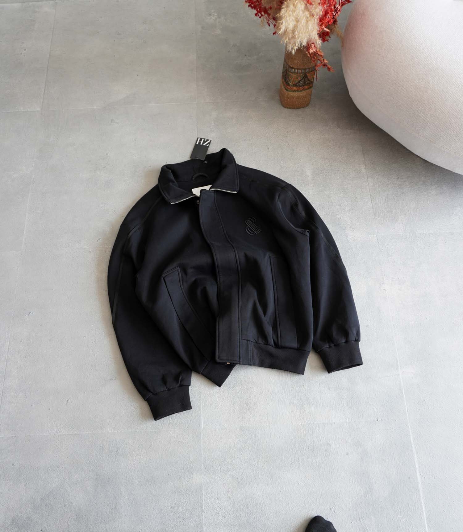 بامبر جکت مشکی ساده Jack&Jones