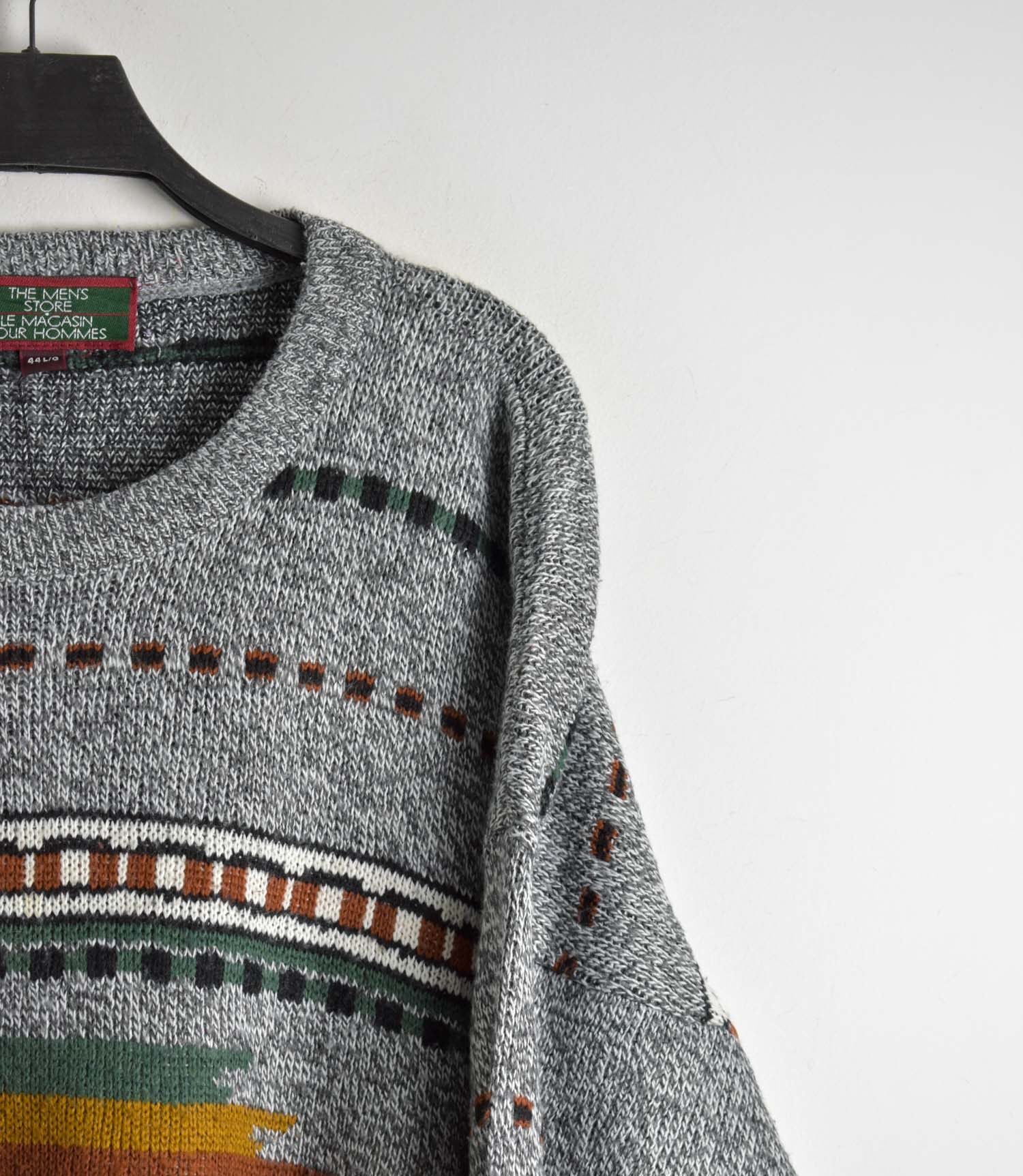 بافت وینتیج طوسی طرح دار Le Magasin