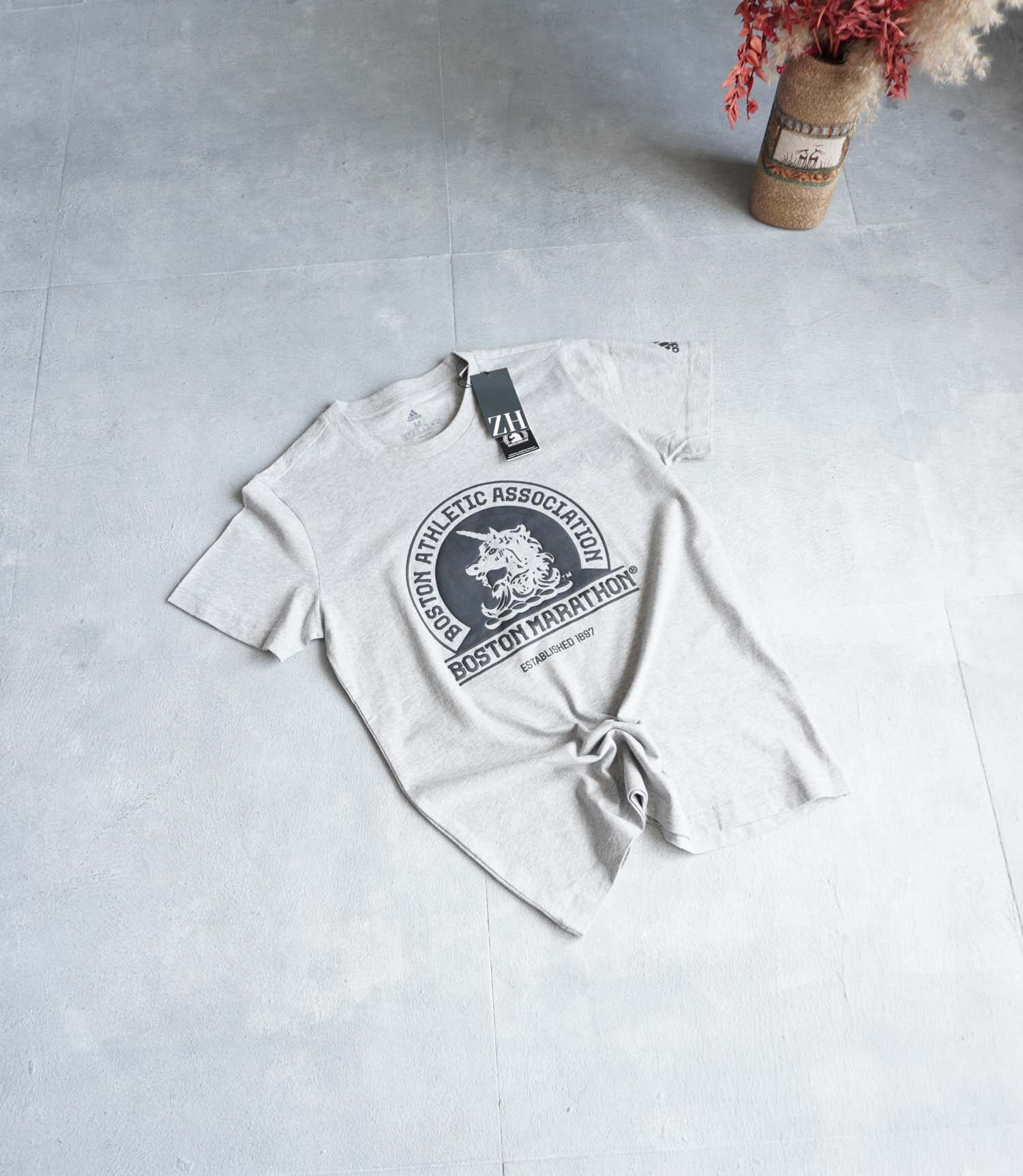 تیشرت طوسی روشن زنانه Adidas
