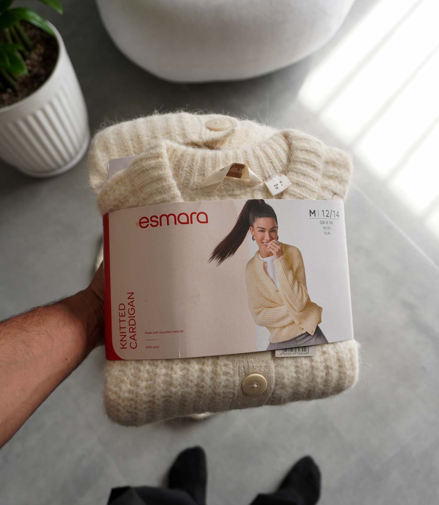 product-64509-17924256573139204 کاردیگن بافت کرم روشن Esmara