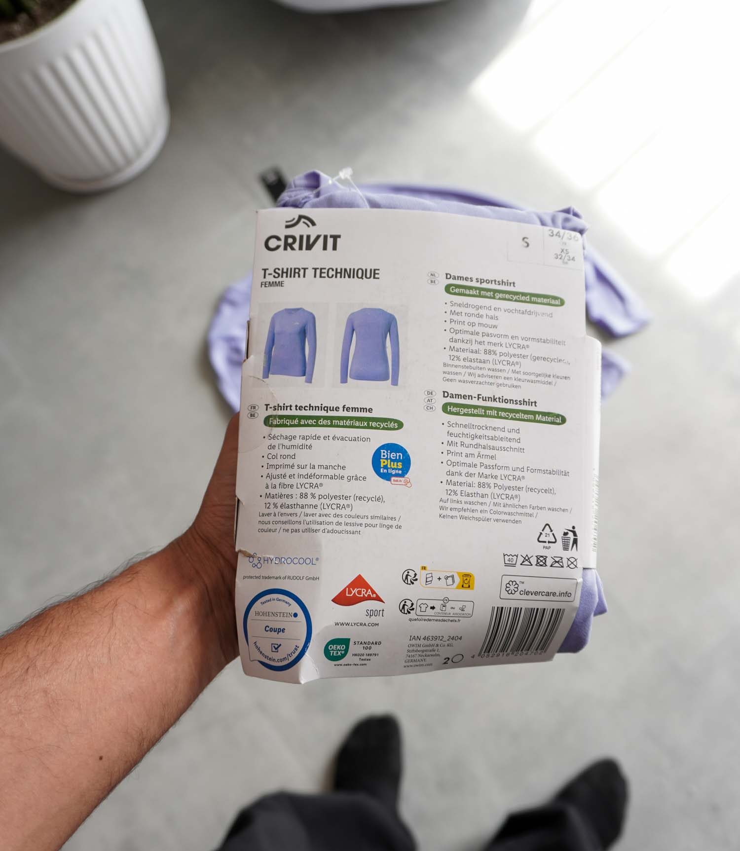 product-64606-17924256214859654 تیشرت آستین دار ورزشی زنانه Crivit