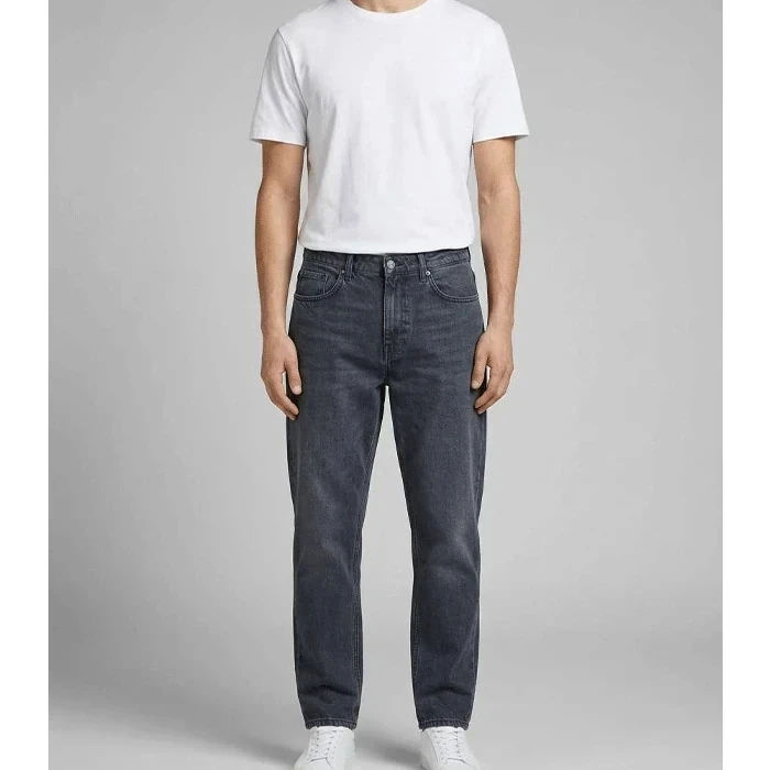 pullbear-dark-charcoal-pants-mom-fit-model-size-25-1 شلوار جین مردانه اورجینال رنگ ذغالی تیره برند pull&bear سفارش اسپانیایی مدل مام فیت کد 2023