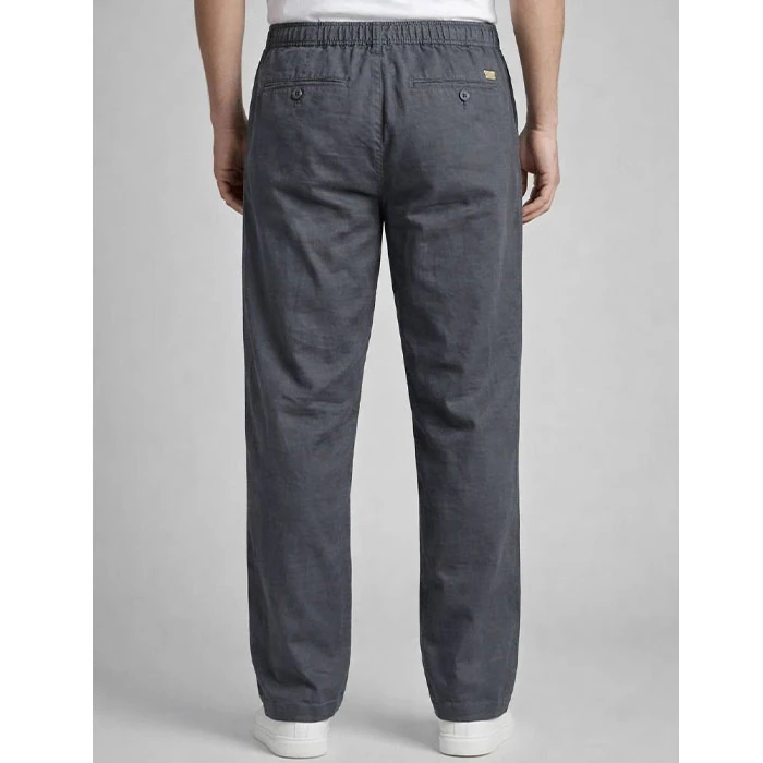 zara-mens-linen-pants-regular-straight-model-size-38-smoked-2 شلوار لینین اورجینال مردانه رنگ دودی ذغالی برند Zara سفارش اسپانیایی مدل نیم بگ کد 2036